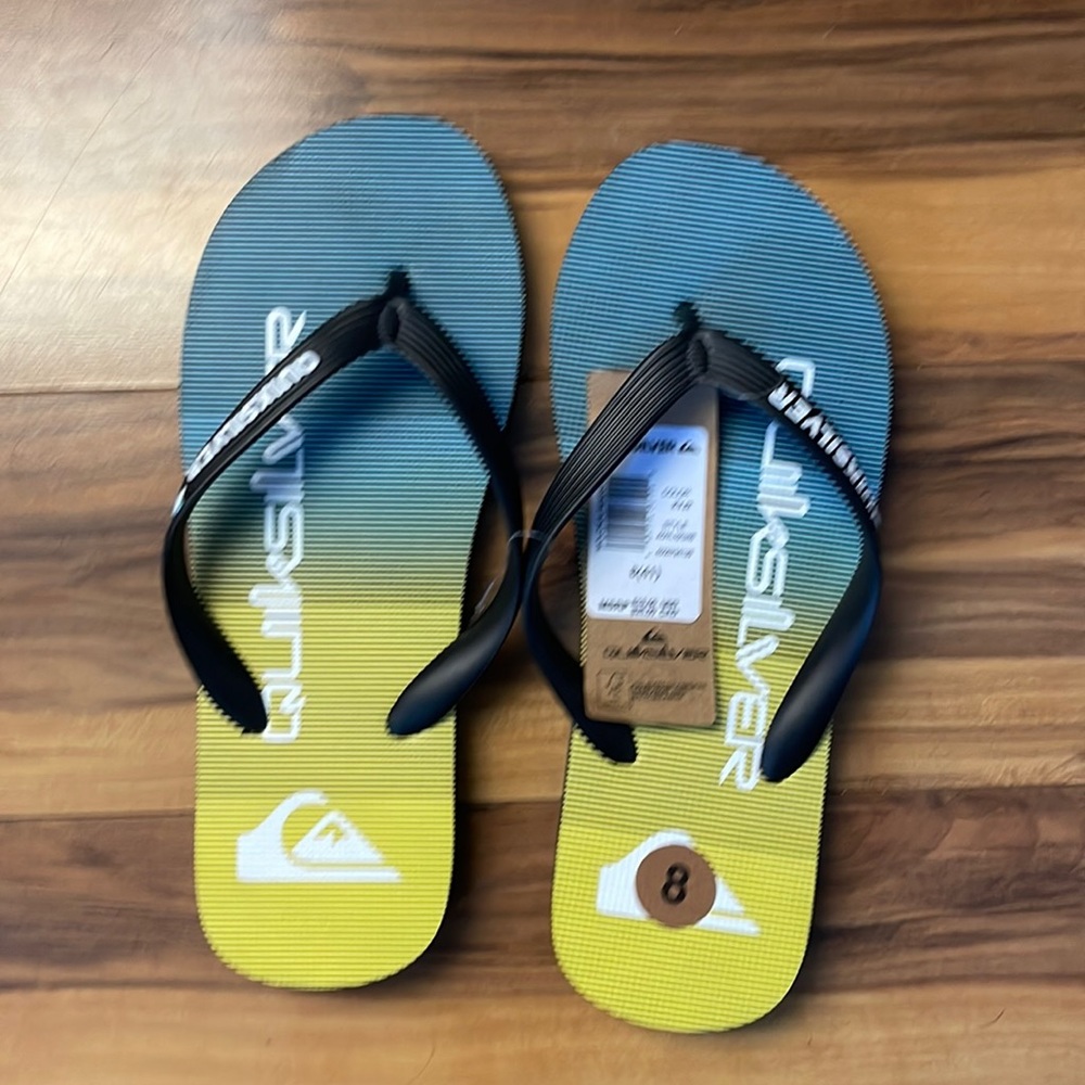 Brand new Quicksilver slippers. Size 8
